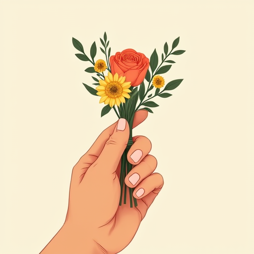 A small bundle of stems, roughly an inch long, taped together with paper-based floral tape