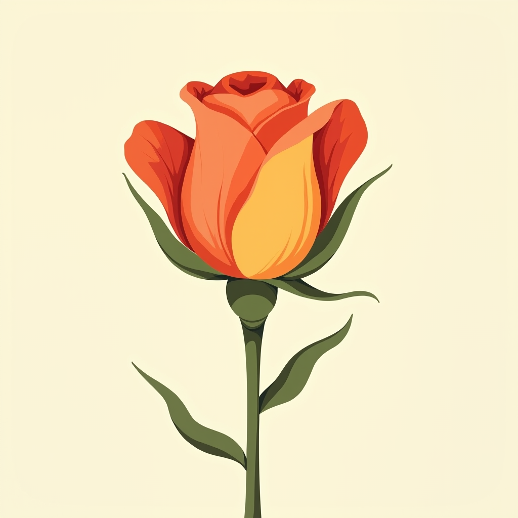 A rose bloom with the outer guard petals labelled